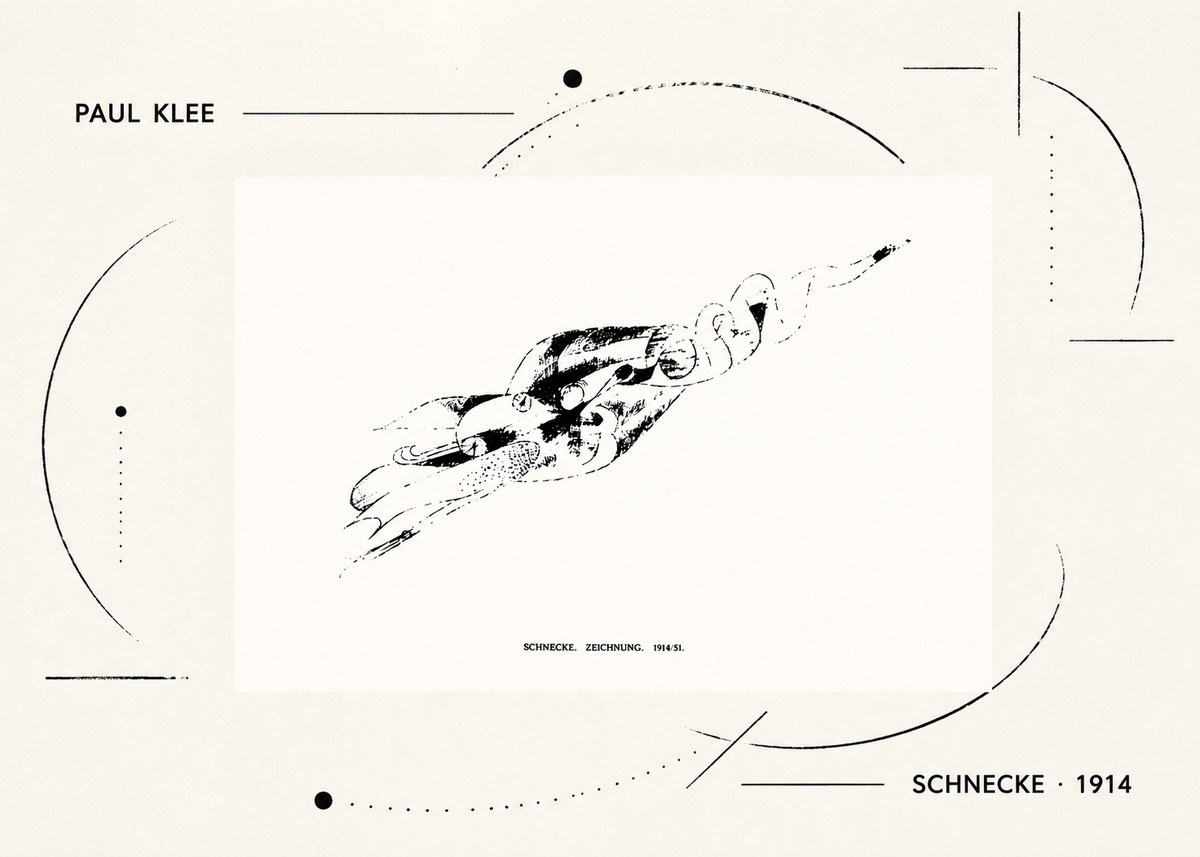 Paul Klee Schnecke No2 - Plakat