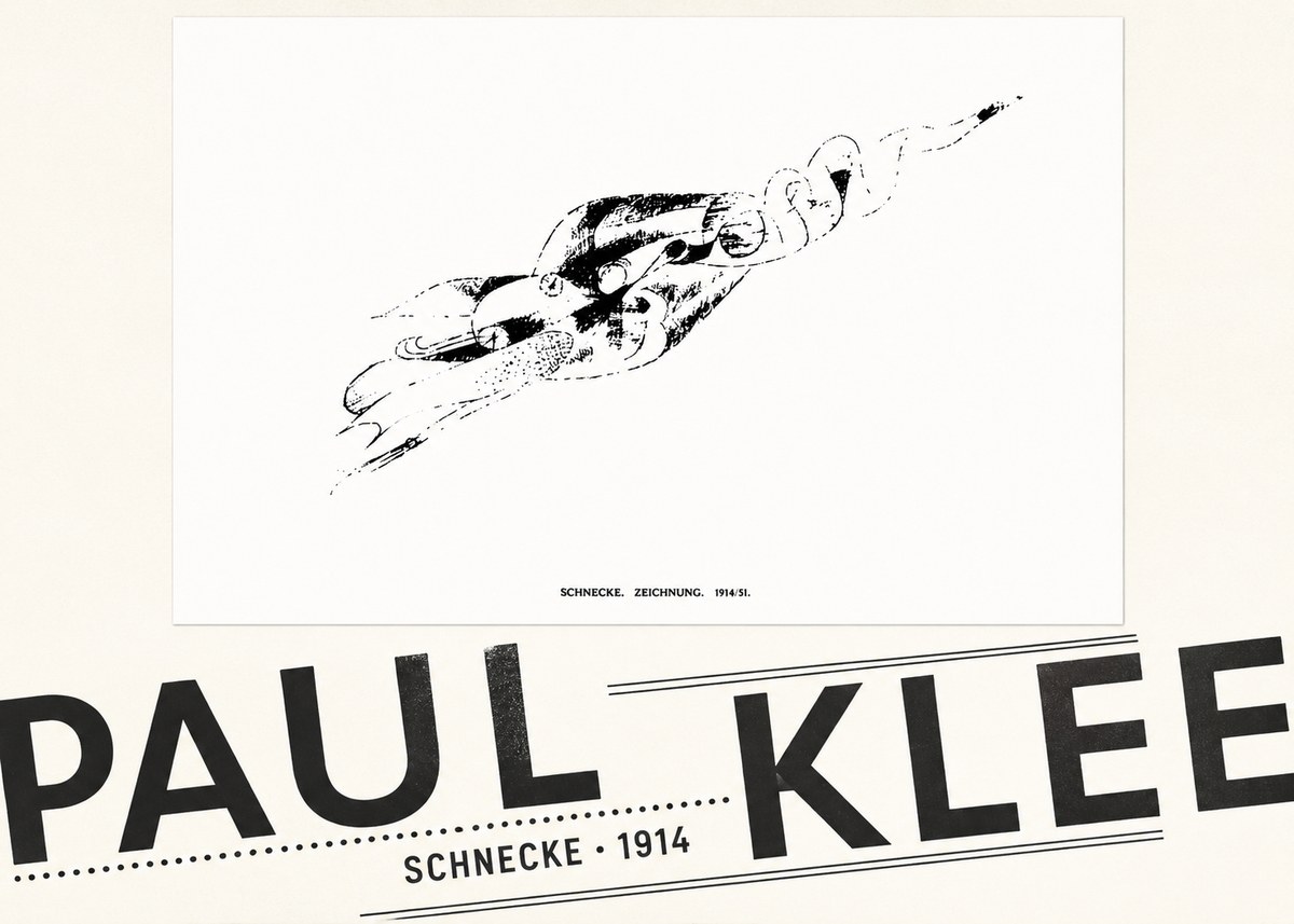 Paul Klee Schnecke No5 - Plakat