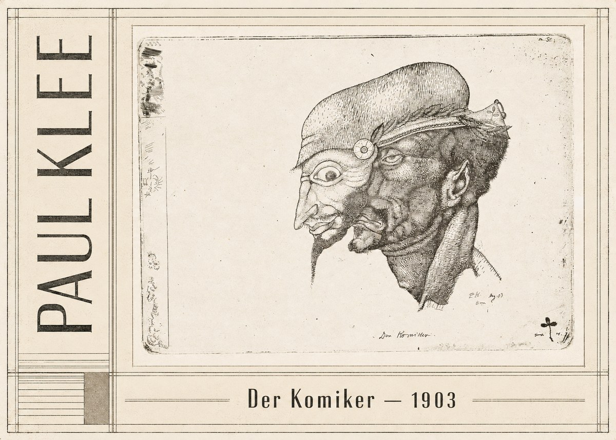 Paul Klee Der Komiker No2 - Plakat