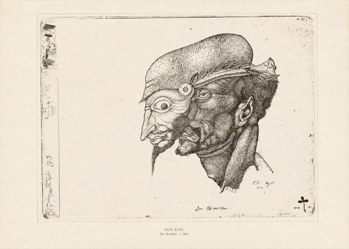 Paul Klee Der Komiker No6 - Plakat