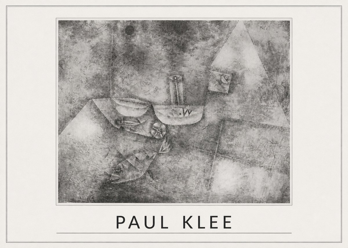Paul Klee Boats at the Shore No5 - Plakat