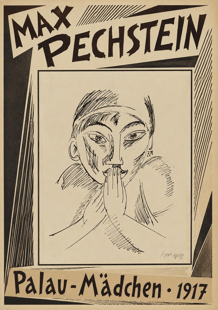 Max Pechstein Palau-mädchen No2 - Plakat