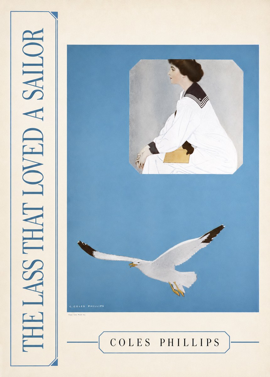 Coles Phillips The Lass That Loved a Sailor No2 - Plakat