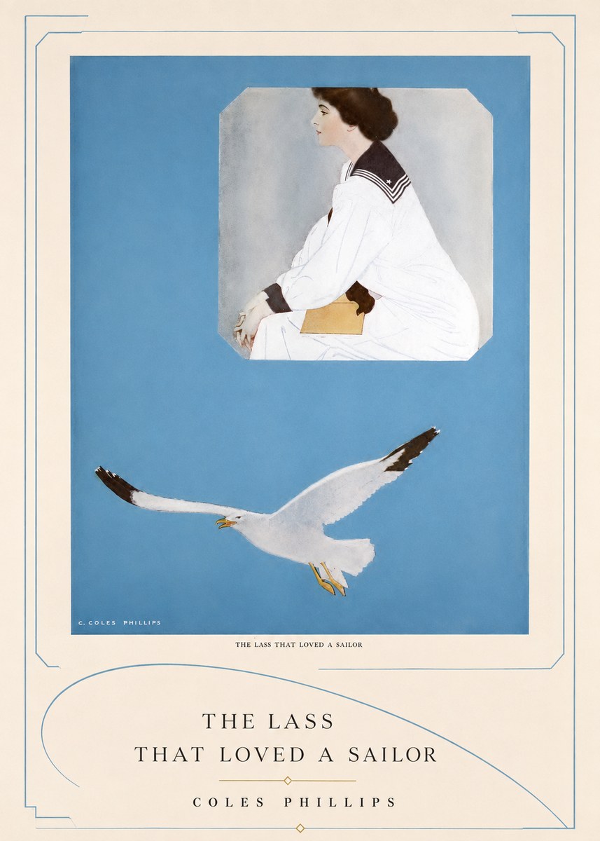 Coles Phillips The Lass That Loved a Sailor No3 - Plakat