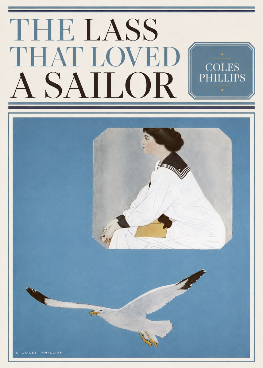 Coles Phillips The Lass That Loved a Sailor No4 - Plakat