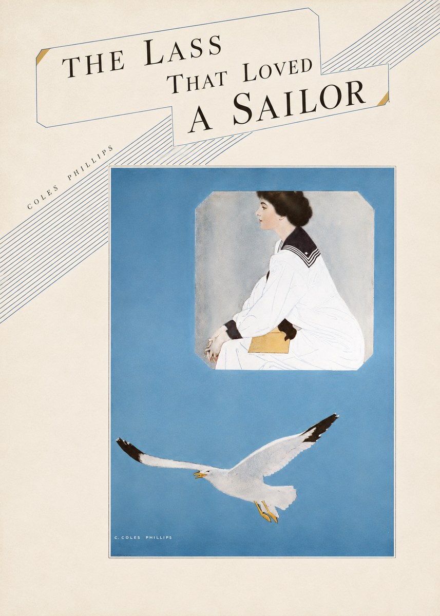 Coles Phillips The Lass That Loved a Sailor No5 - Plakat