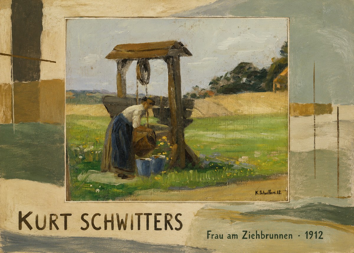 Kurt Schwitters Frau Am Ziehbrunnen No3 - Plakat