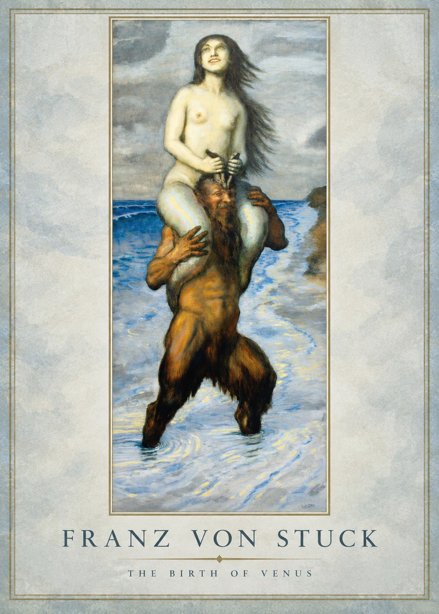 Franz von Stuck The Birth of Venus No1 - Plakat