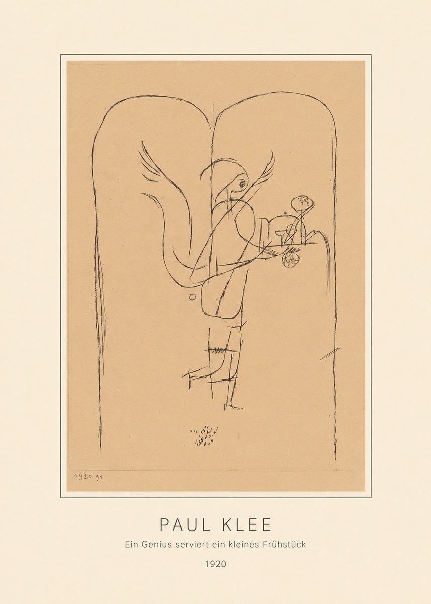 Paul Klee Ein Genius Serviert Ein Kleines Frühstück No4 - Plakat