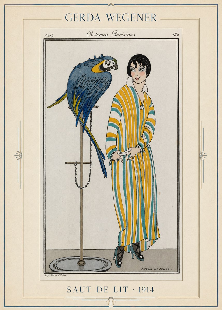 Gerda Wegener Saut De Lit 1914 No1 - Plakat