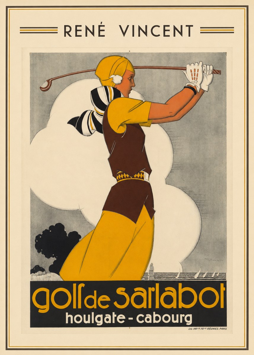 René Vincent Golf De Sarlabot No1 - Plakat