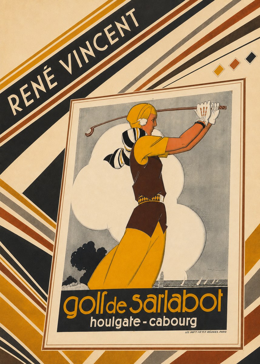 René Vincent Golf De Sarlabot No6 - Plakat