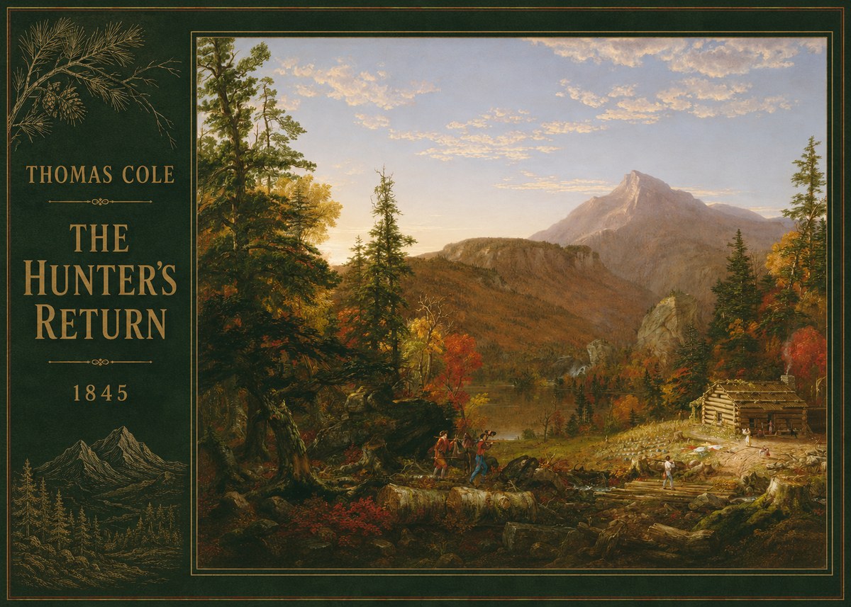 Thomas Cole The Hunter's Return II No4 - Plakat
