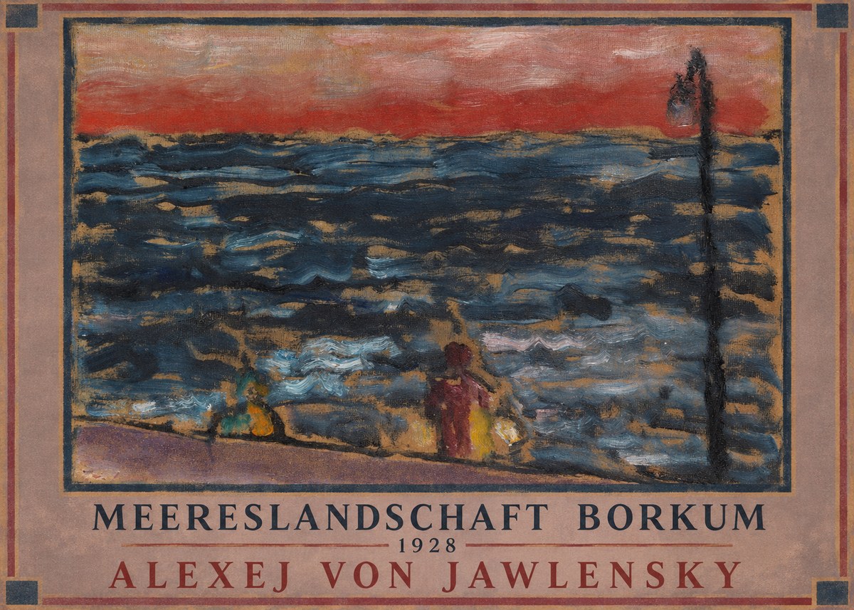 Alexej von Jawlensky Meereslandschaft Borkum No1 - Plakat