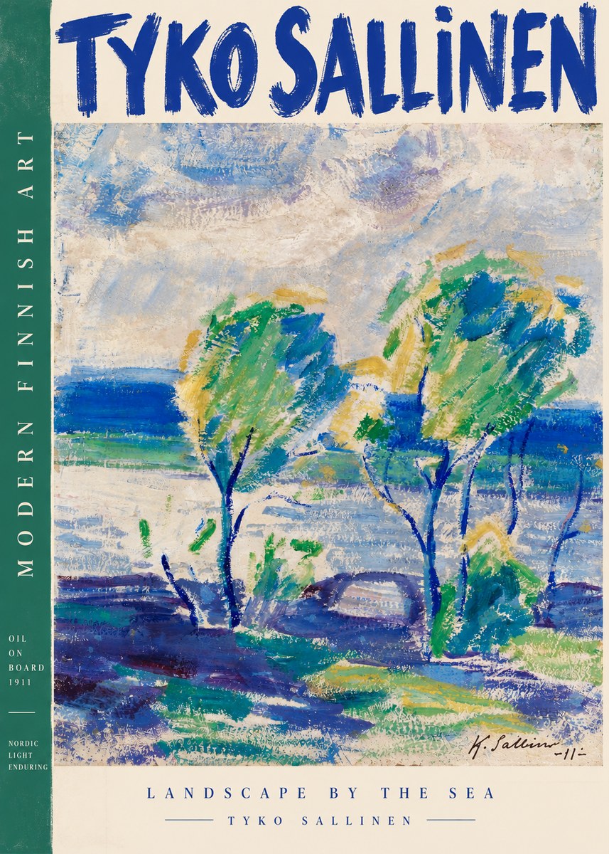 Tyko Sallinen Landscape by the Sea No4 - Plakat