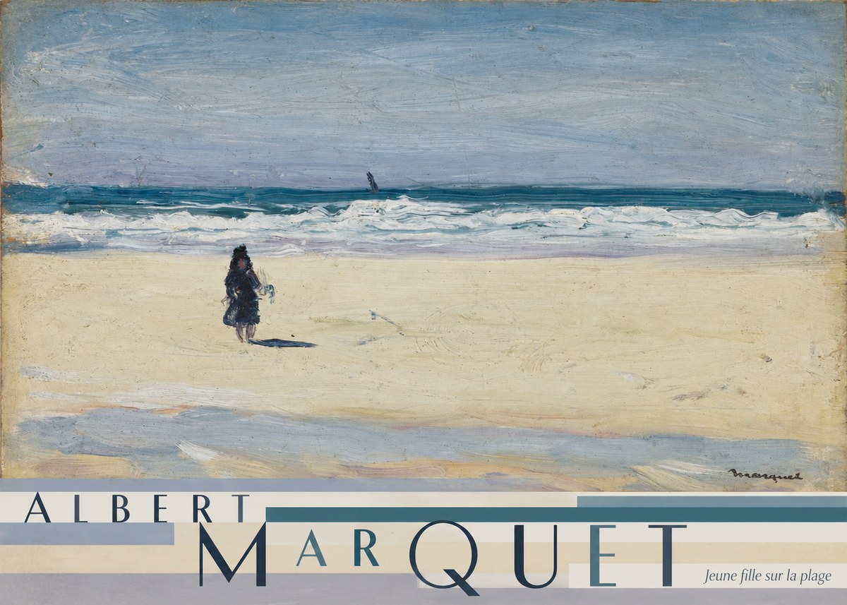 Albert Marquet Jeune Fille Sur La Plage No5 - Plakat