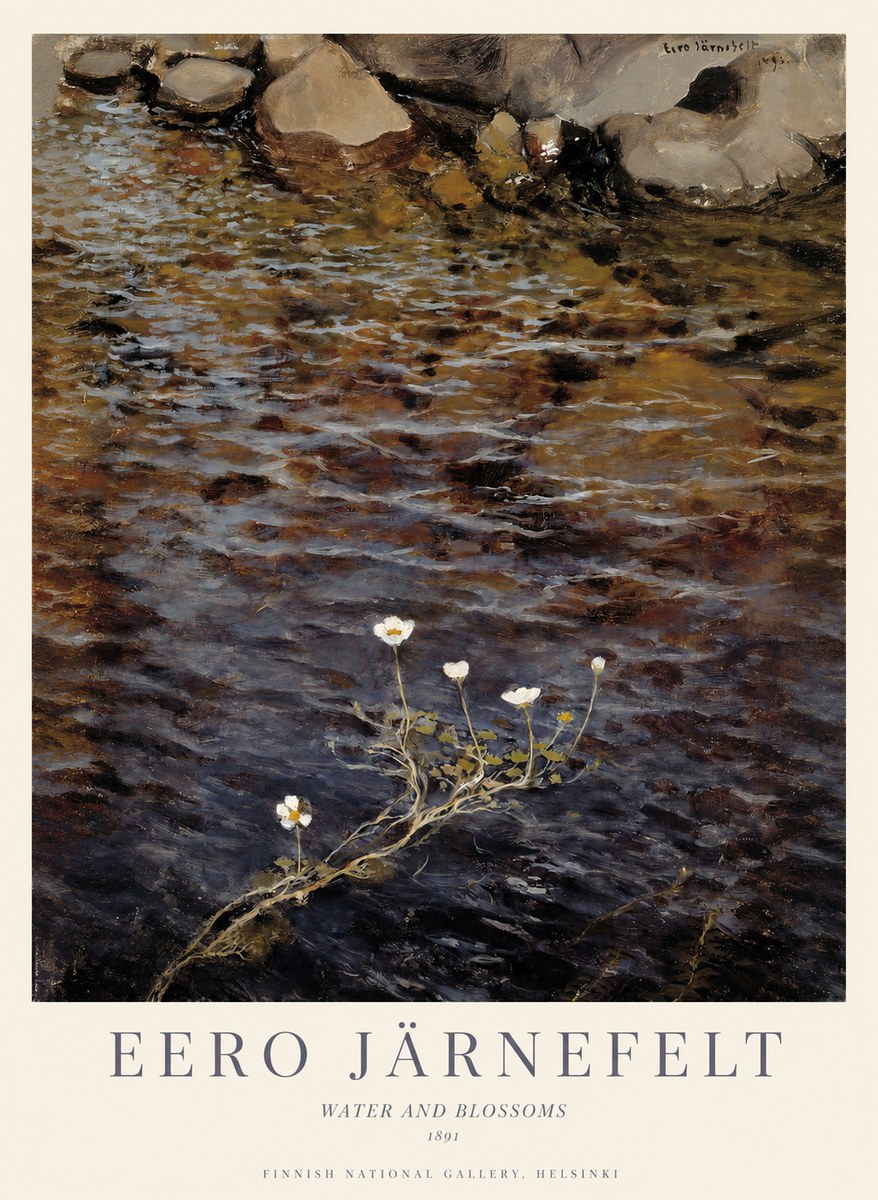 Eero Järnefelt Water and Blossoms No1 - Plakat