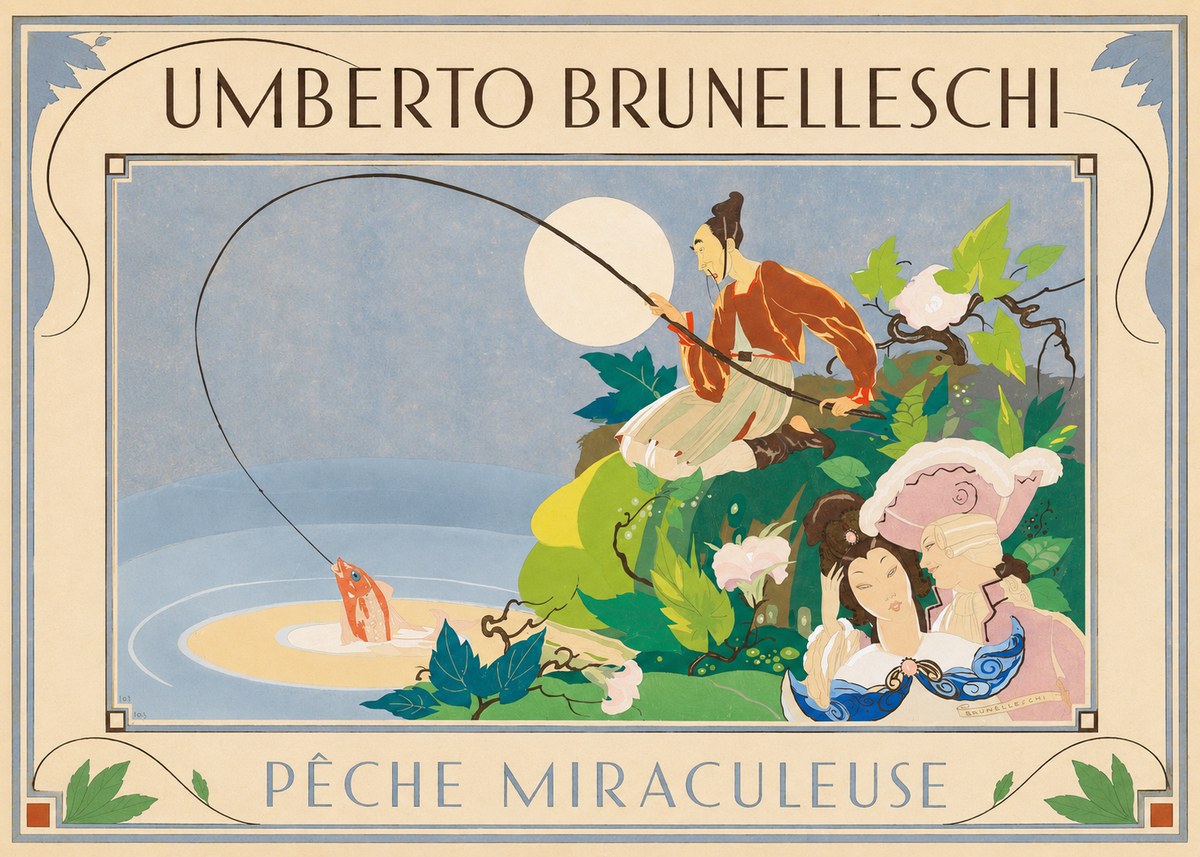 Umberto Brunelleschi Pêche Miraculeuse No1 - Plakat
