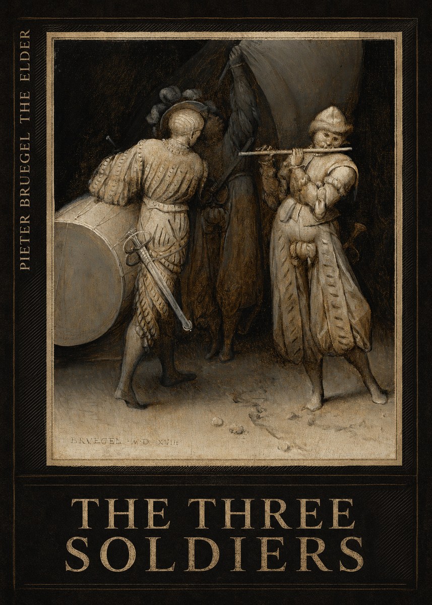 Pieter Bruegel The Three Soldiers No6 - Plakat