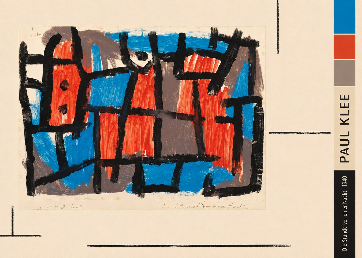Paul Klee Die Stunde Vor Einer Nacht No3 - Plakat