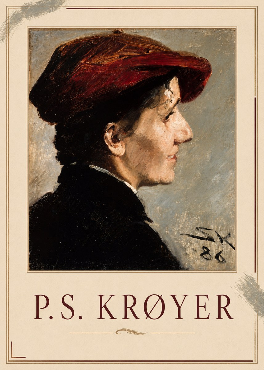 P.S. Krøyer Portrait of a Young Girl No2 - Plakat