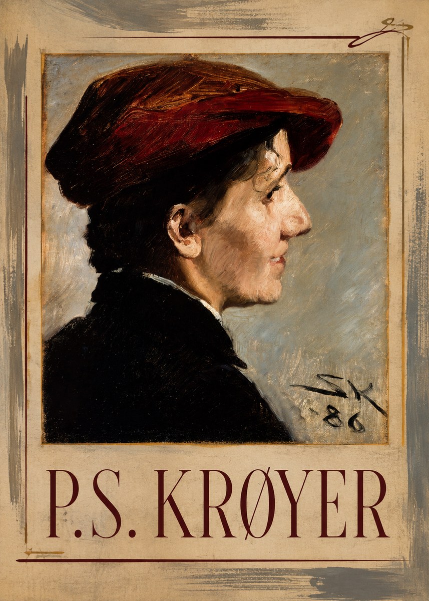 P.S. Krøyer Portrait of a Young Girl No3 - Plakat