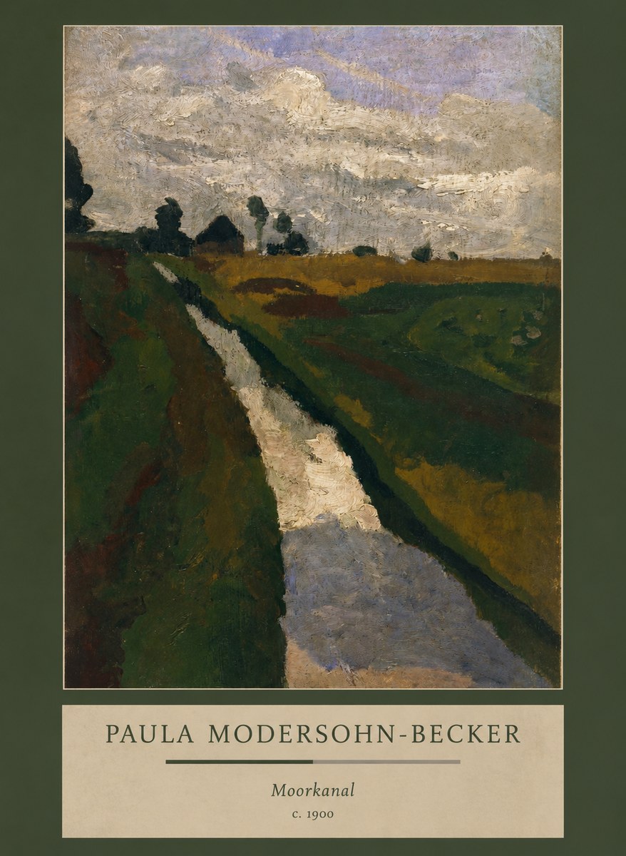 Paula Modersohn-Becker Moorkanal No3 - Plakat