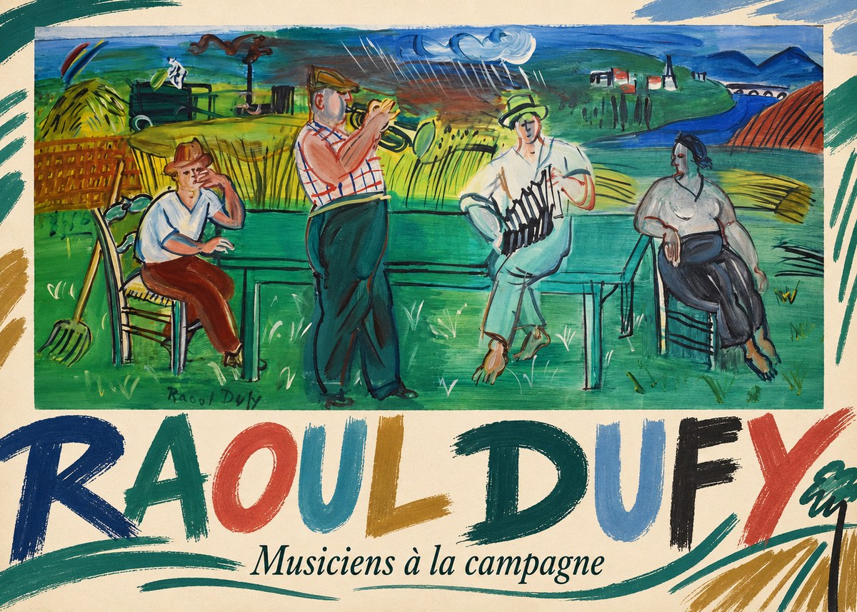 Raoul Dufy Musiciens À La Campagne No5 - Plakat