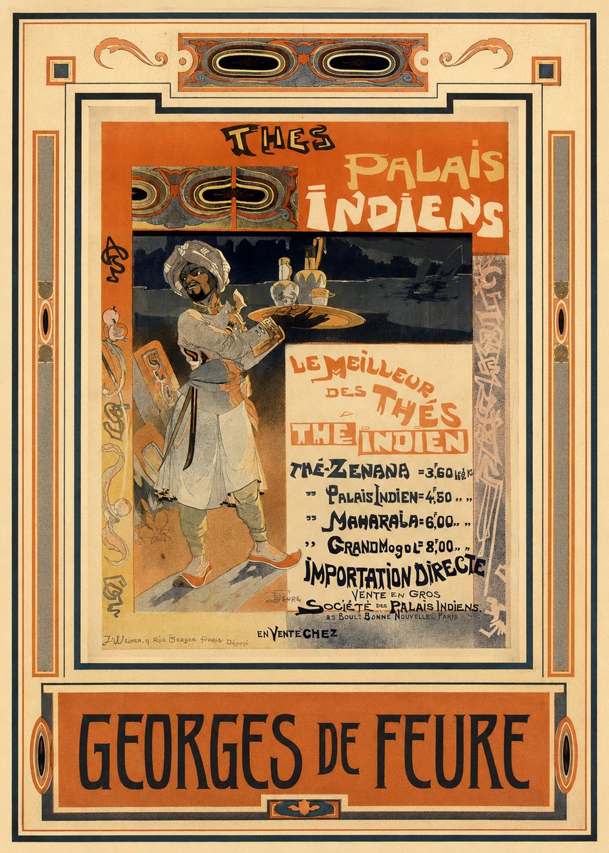 Georges de Feure Palais Indiens No3 - Plakat