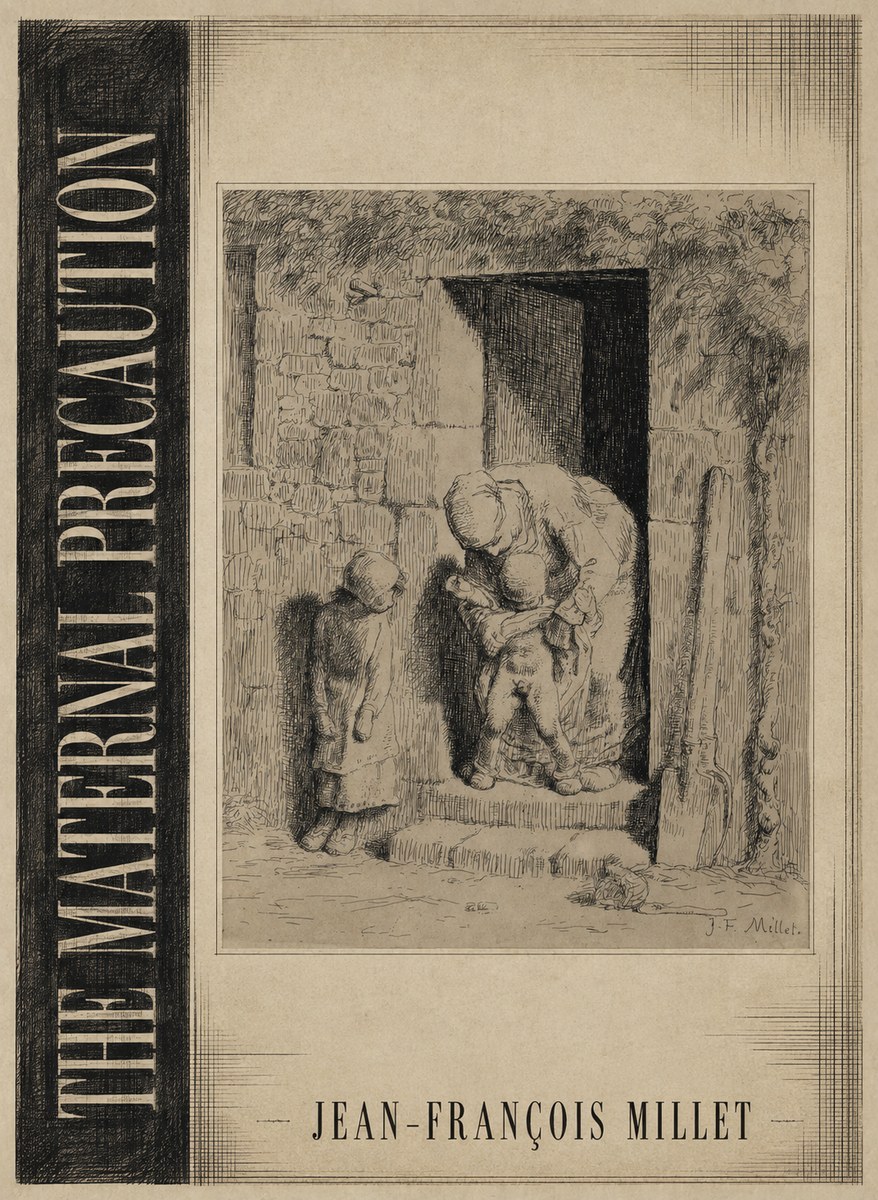 Jean-François Millet The Maternal Precaution No2 - Plakat