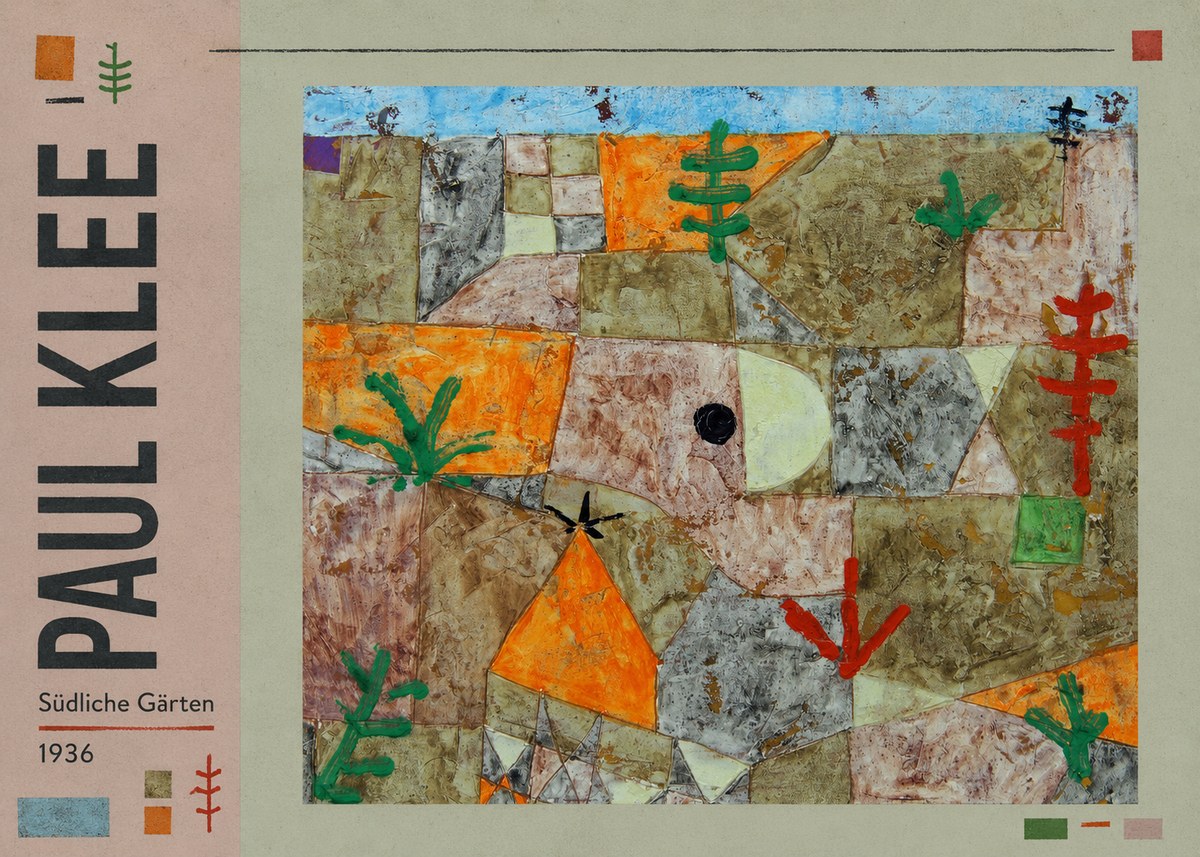 Paul Klee Südliche Gärten No3 - Plakat