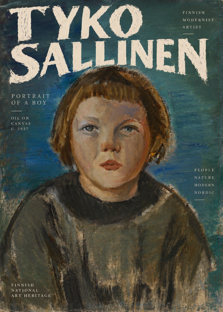 Tyko Sallinen Portrait of a Boy No2 - Plakat