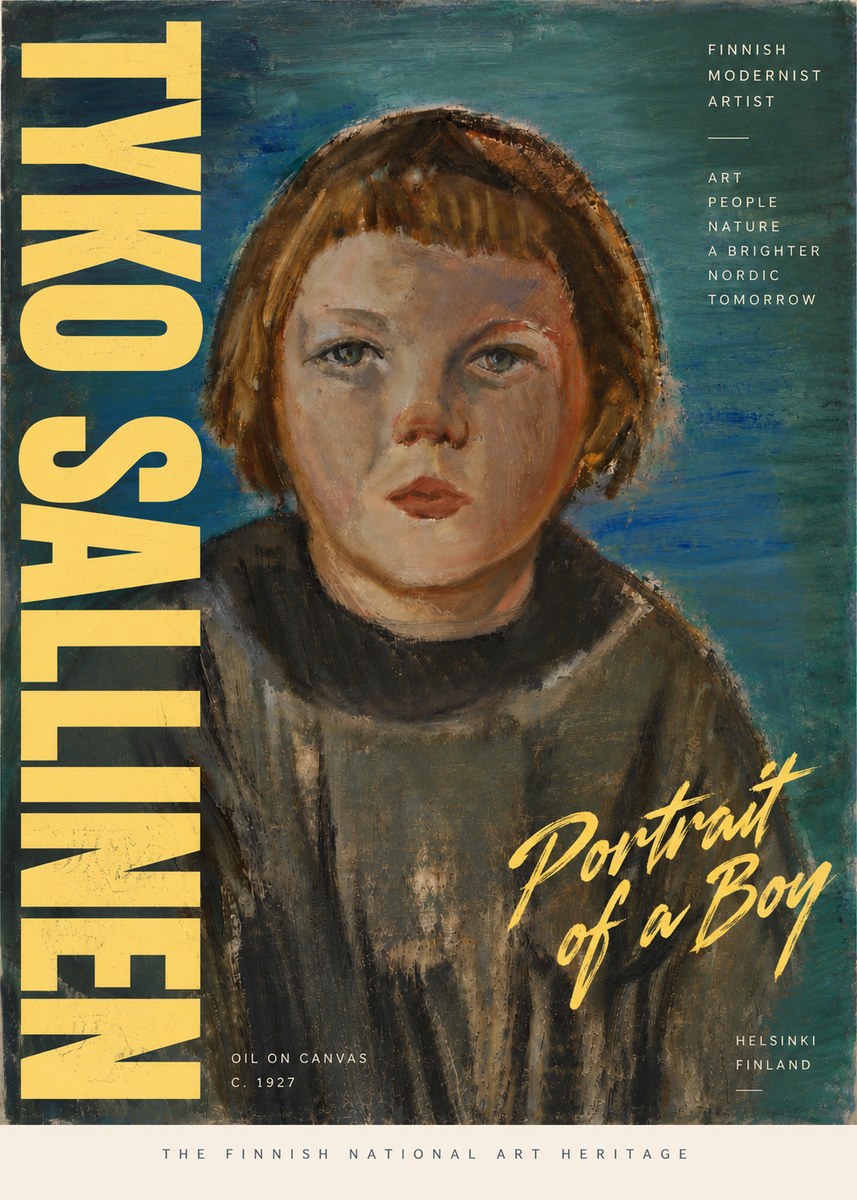 Tyko Sallinen Portrait of a Boy No5 - Plakat