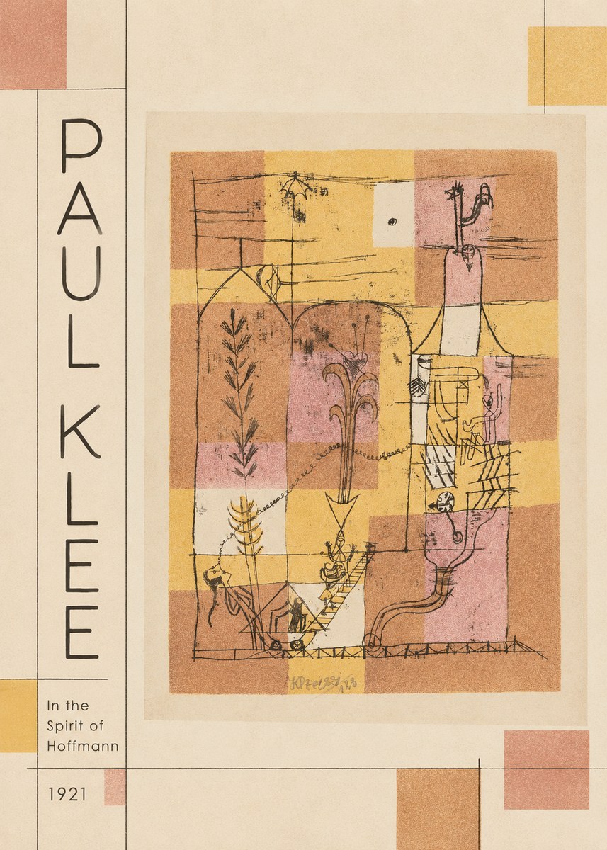 Paul Klee In the Spirit of Hoffmann No2 - Plakat