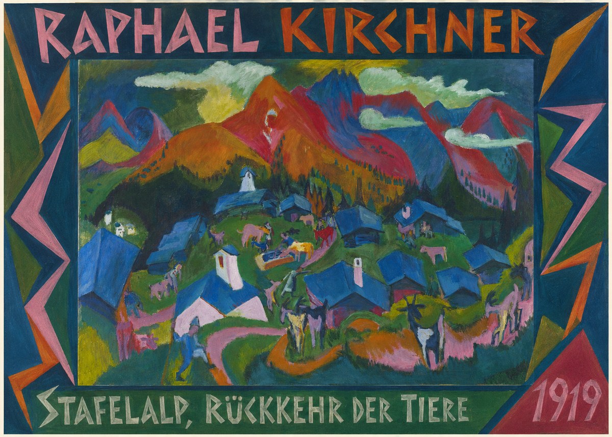 Raphael Kirchner Stafelalp, Rückkehr Der Tiere No2 - Plakat