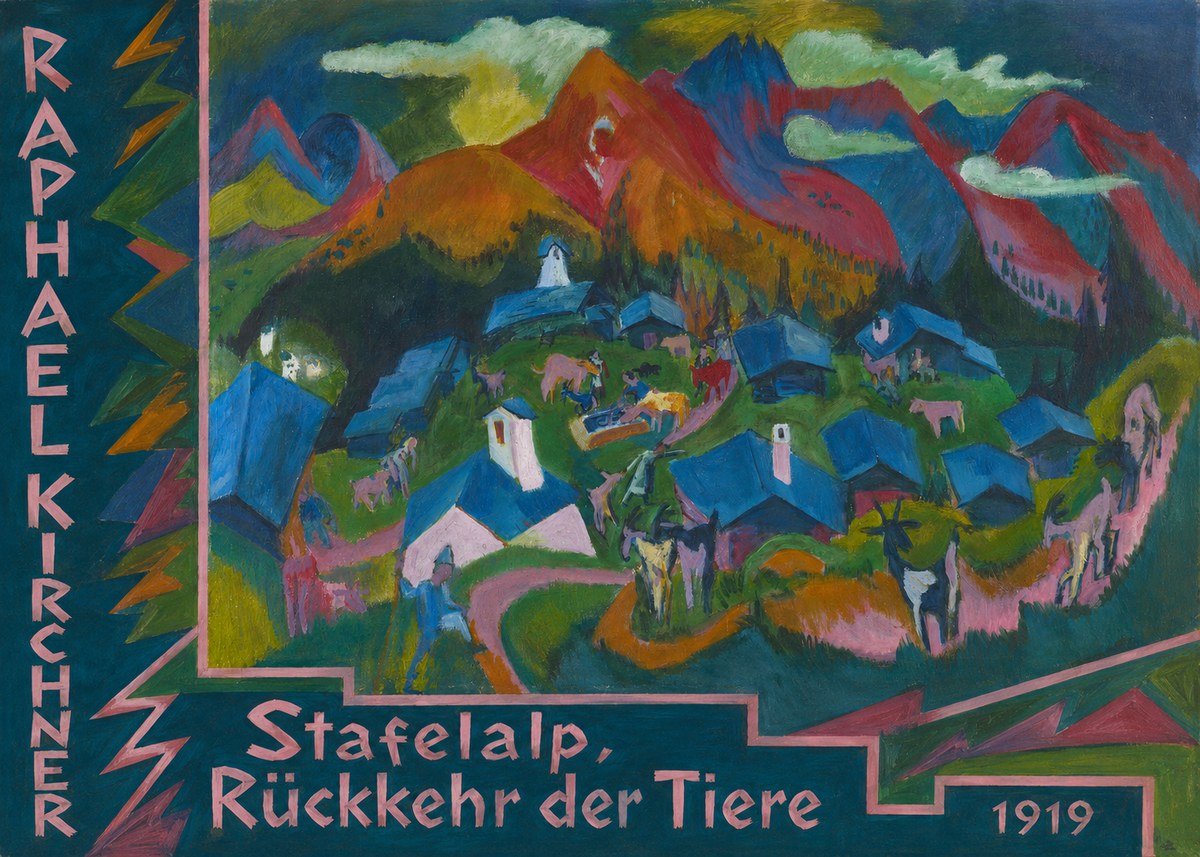 Raphael Kirchner Stafelalp, Rückkehr Der Tiere No4 - Plakat