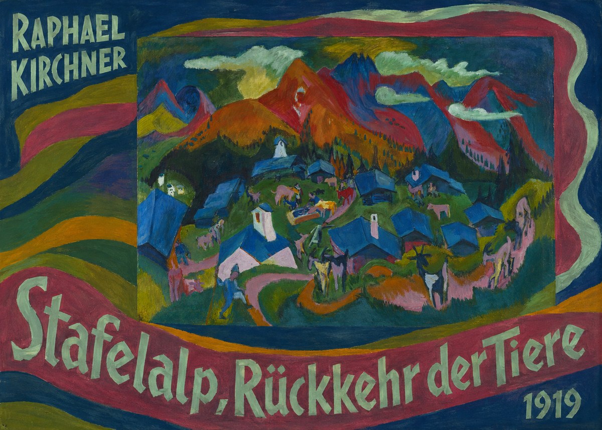 Raphael Kirchner Stafelalp, Rückkehr Der Tiere No6 - Plakat