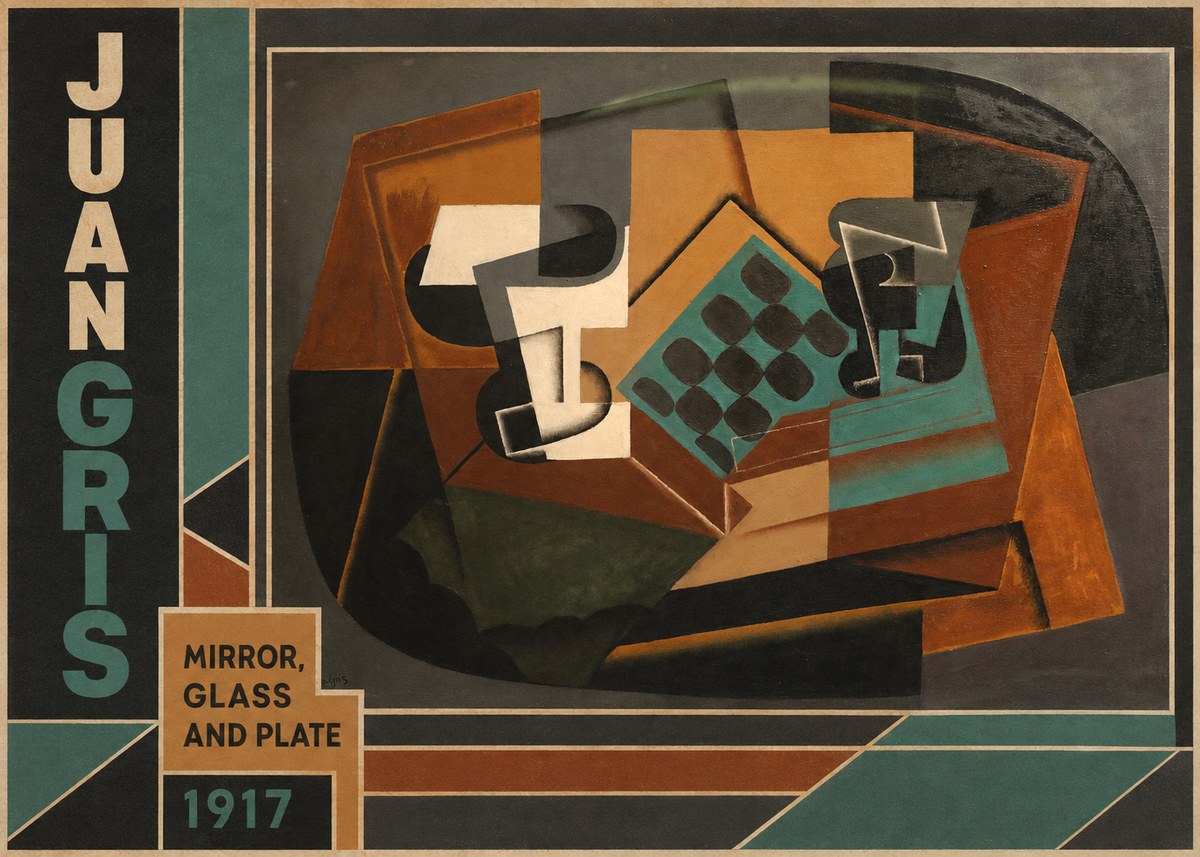 Juan Gris Mirror, Glass and Plate No4 - Plakat