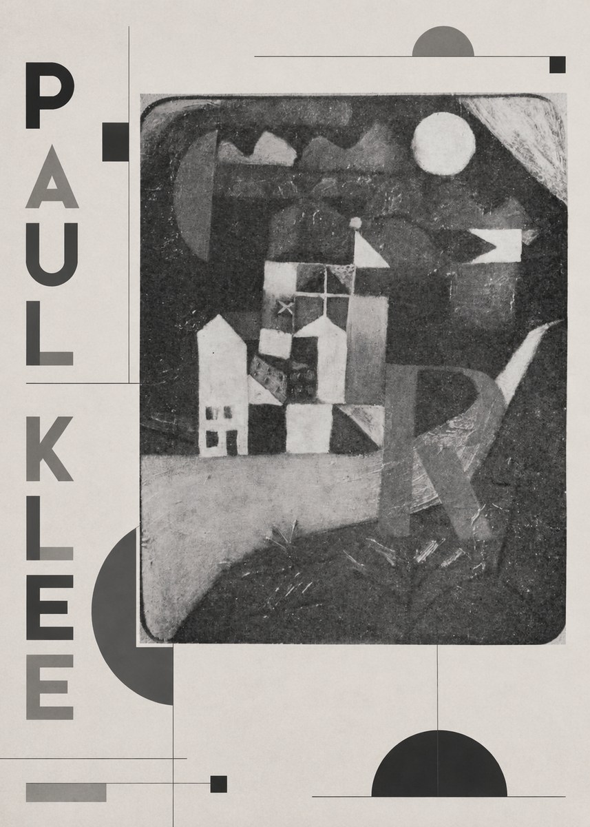Paul Klee Village in the Mountains No2 - Plakat