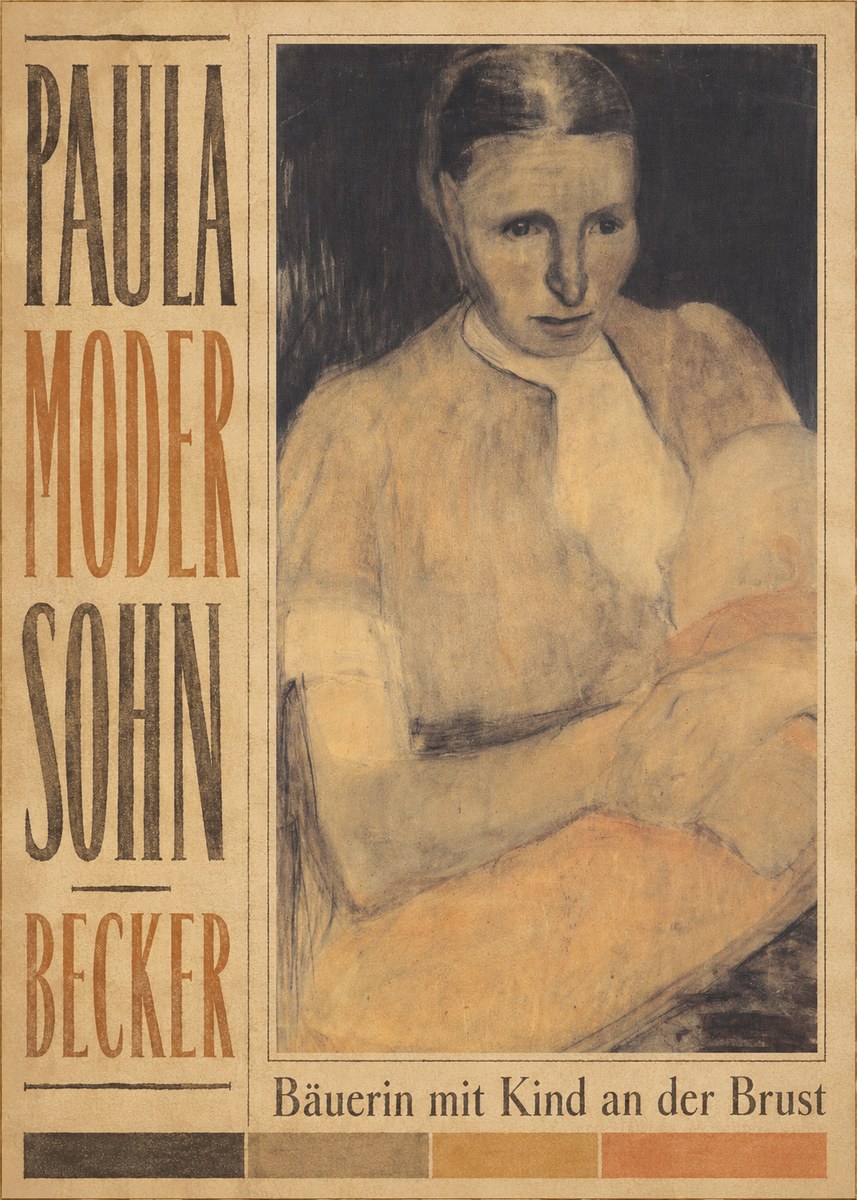 Paula Modersohn-Becker Bäuerin Mit Kind an Der Brust No5 - Plakat