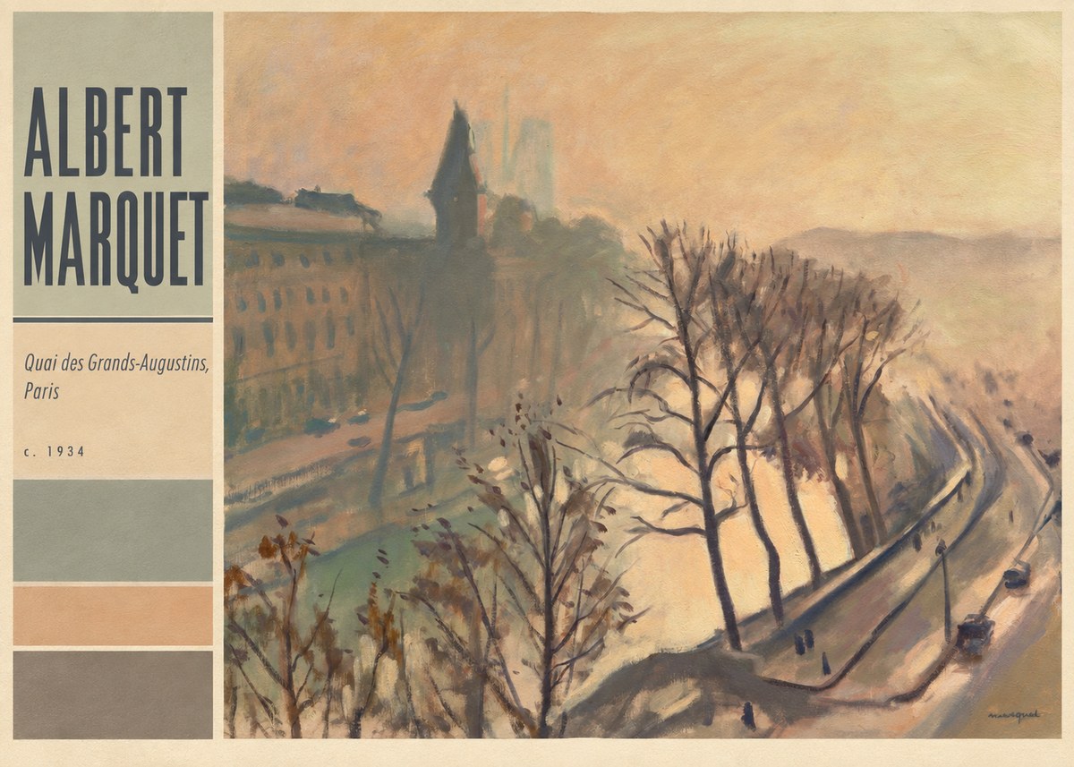 Albert Marquet Quai Des Grands-augustins, Paris · C. 1934 No4 - Plakat