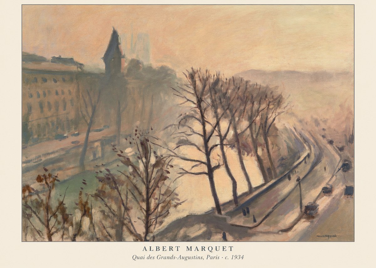 Albert Marquet Quai Des Grands-augustins, Paris · C. 1934 No6 - Plakat