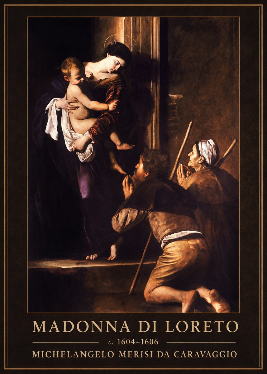 Michelangelo Merisi da Caravaggio Madonna Di Loreto No2 - Plakat