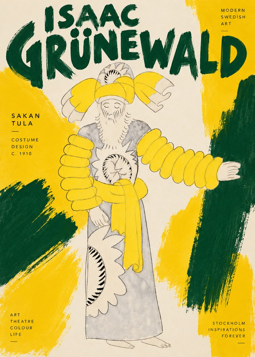 Isaac Grünewald Sakan Tula - Costume Design No4 - Plakat