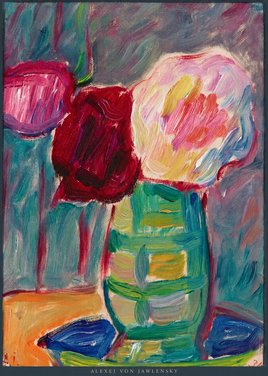 Alexej von Jawlensky Still Life with Flowers No5 - Plakat