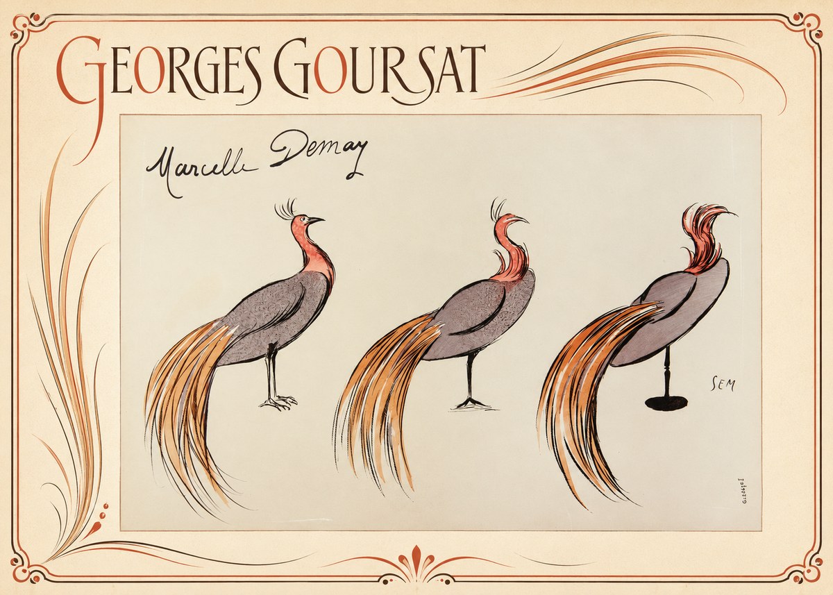 Georges Goursat Marcelle Demay No1 - Plakat