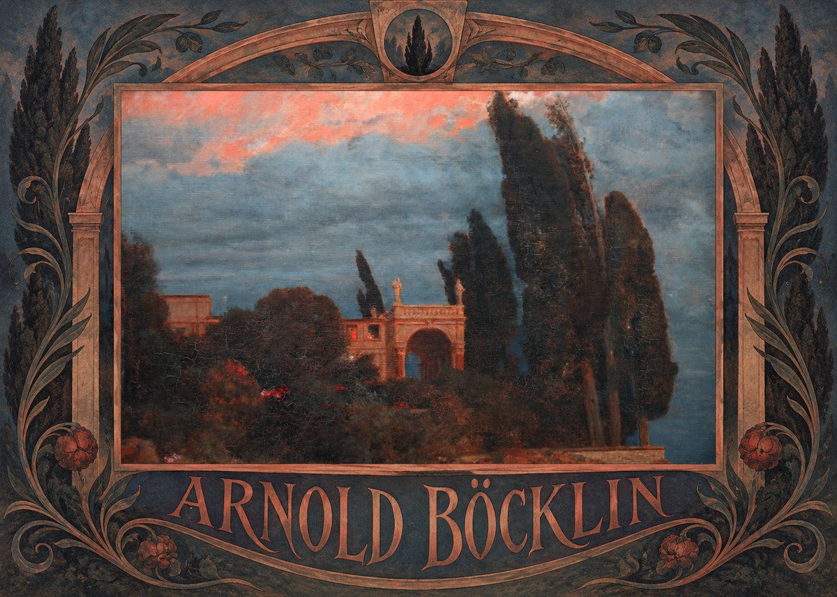 Arnold Böcklin Roman Villa No6 - Plakat