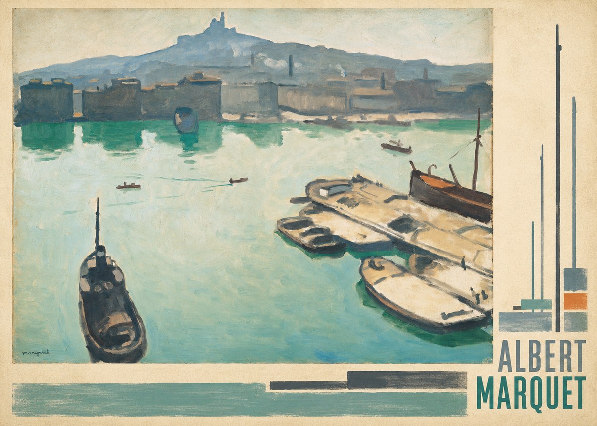Albert Marquet Port of Marseille No4 - Plakat