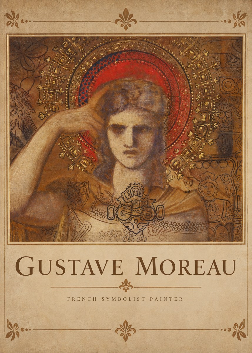Gustave Moreau L'apparition II No4 - Plakat