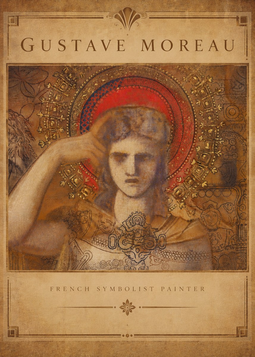 Gustave Moreau L'apparition II No5 - Plakat